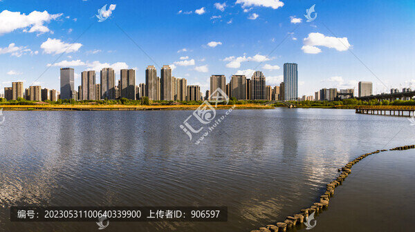 城市樓群全景