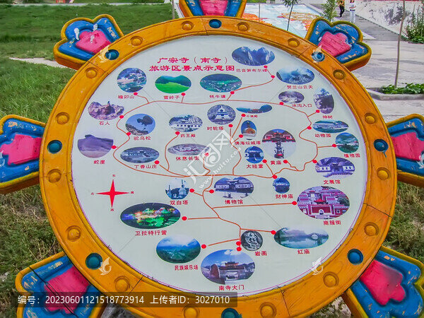 阿拉善左旗廣宗寺導(dǎo)覽圖