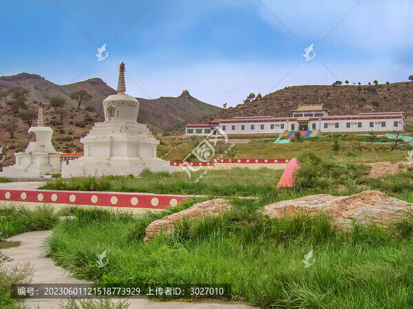 阿拉善左旗廣宗寺雙白塔
