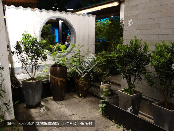 庭院盆景角