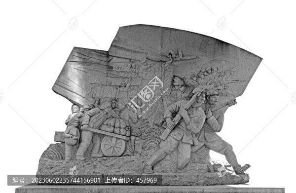 解放戰(zhàn)爭雕塑