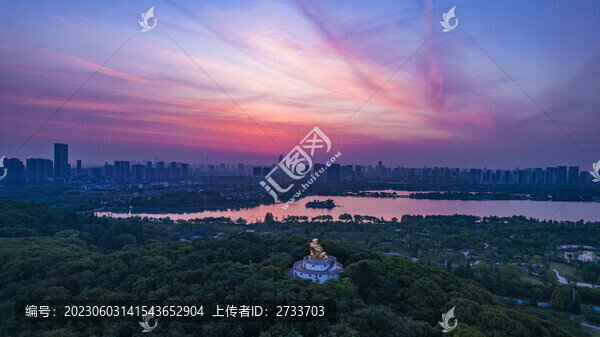 蘇州運(yùn)河十景之石湖朝霞日出