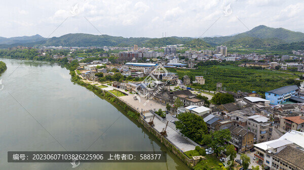 廣東梅州松口古鎮(zhèn)航拍