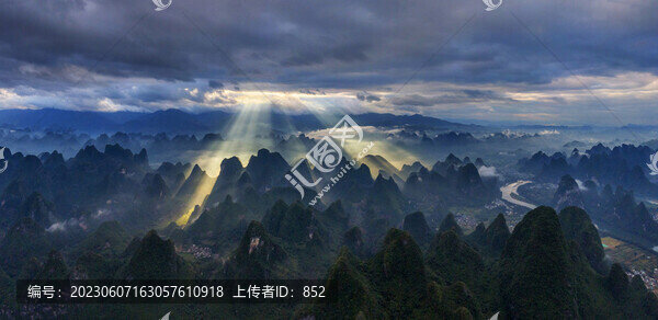 桂林漓江全景圖