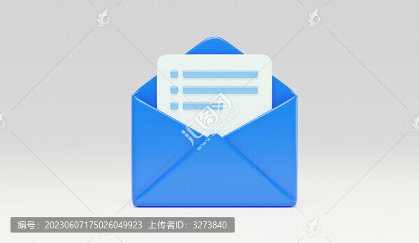 信封寫信內(nèi)容信件郵件情書3D