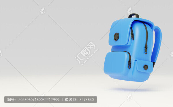 小學(xué)書(shū)包背包上學(xué)必備藍(lán)色3D
