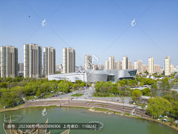 南京城市風光建筑江寧市民中心