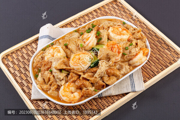 蝦仁篤面筋