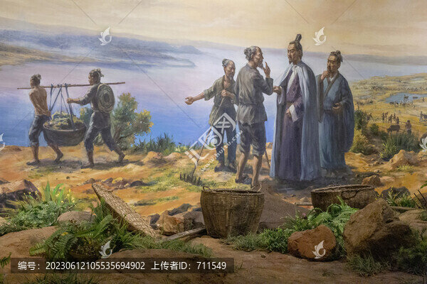 古代蕪湖墾荒圍田場(chǎng)景