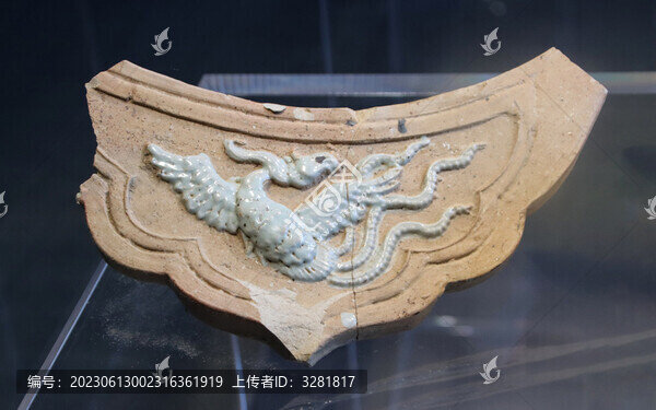 瓦當(dāng)碎片特寫