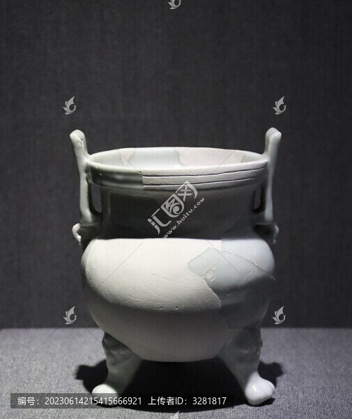景德鎮(zhèn)白瓷瓷器特寫