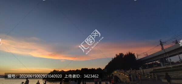 深圳西灣紅樹林公園日落