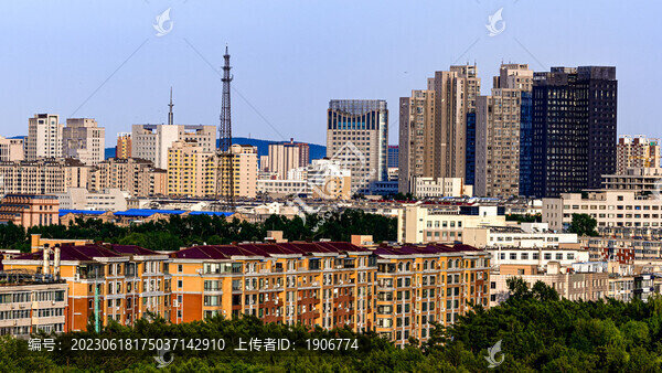夏日里的中國(guó)長(zhǎng)春城市景觀