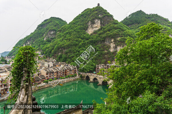 中國貴州鎮(zhèn)遠(yuǎn)古鎮(zhèn)風(fēng)光