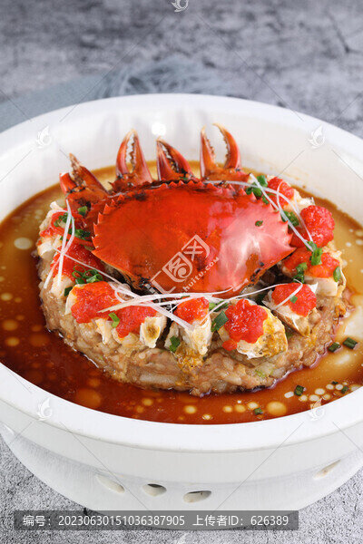 肉餅蒸面包蟹