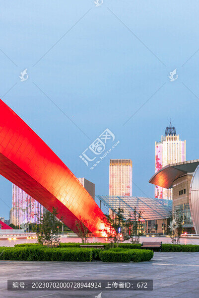 南京奧體中心及周邊夜景