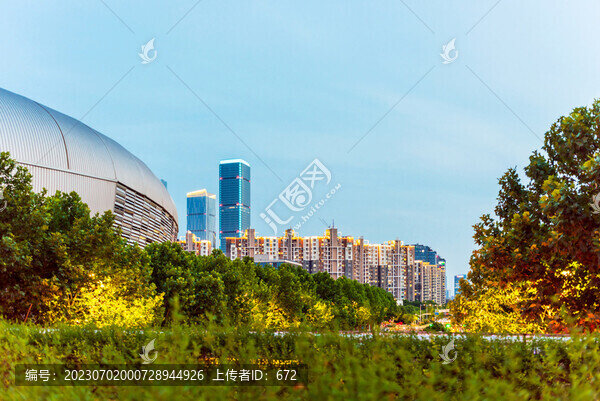 南京奧體中心及周邊夜景