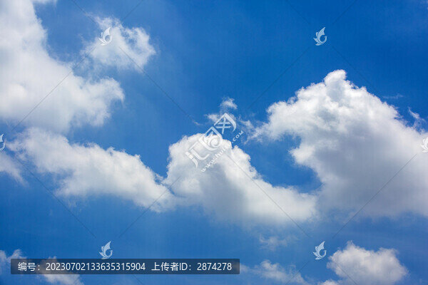 藍(lán)天白云背景素材