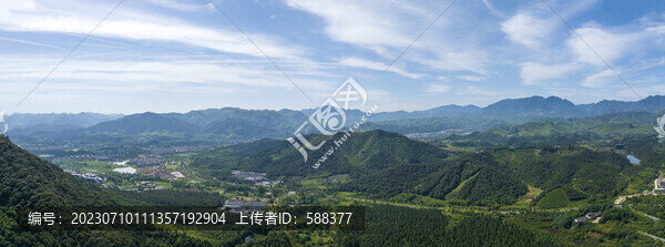 浙江省湖州安吉靈峰寺航拍