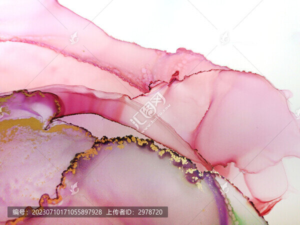 地產(chǎn)鎏金水墨水彩山水背景
