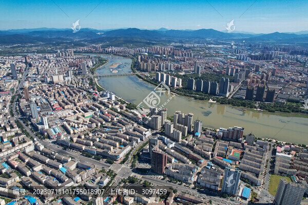 吉林市城市建筑風(fēng)光航拍