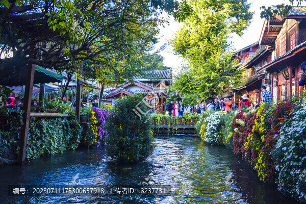 云南麗江古城一景