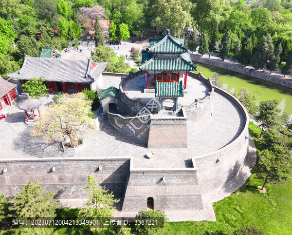 邯鄲叢臺公園航拍