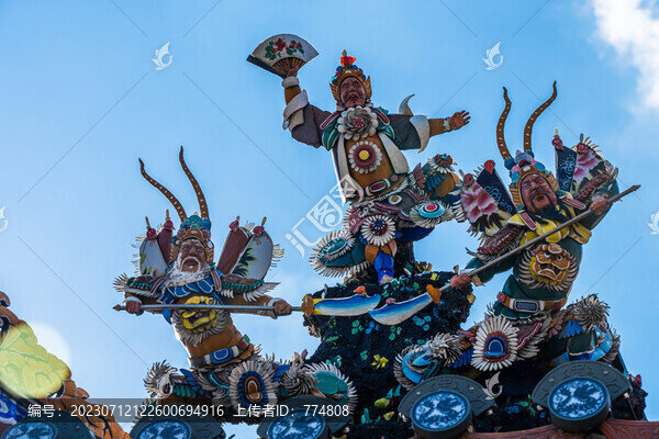 潮州青龍古廟屋脊嵌瓷