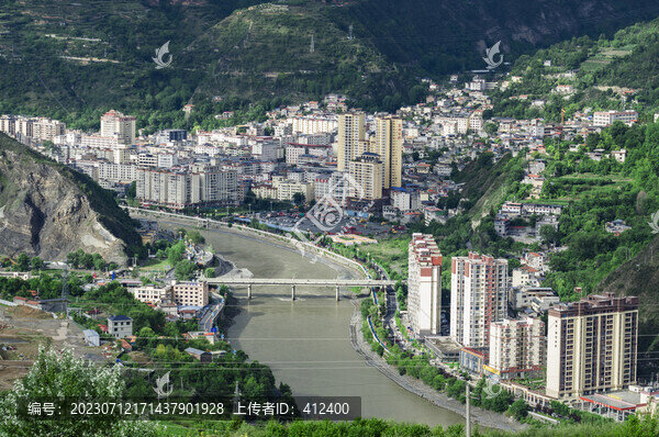 金川縣城鳥(niǎo)瞰