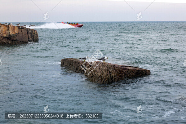 山東煙臺(tái)長(zhǎng)山島海島風(fēng)光