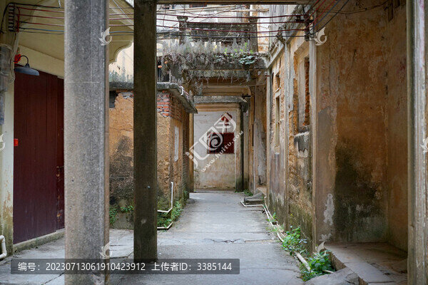 梅州松口古鎮(zhèn)民居小巷