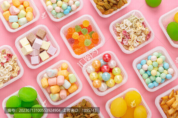 彩色裝飾果味糖果