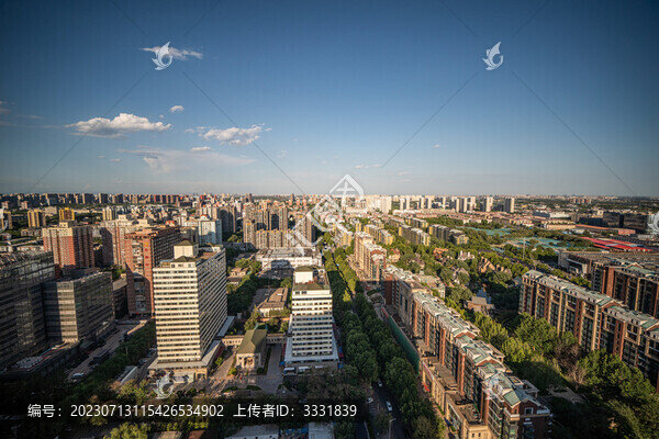 北京城市市區(qū)建筑全景