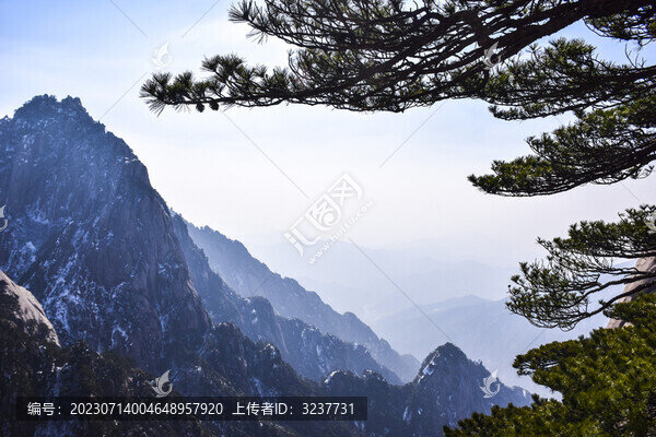 安徽黃山雪后風(fēng)景