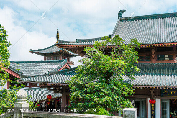 大雄寶殿寺廟風景