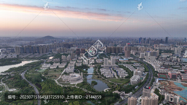 中國安徽合肥城市風(fēng)光航拍
