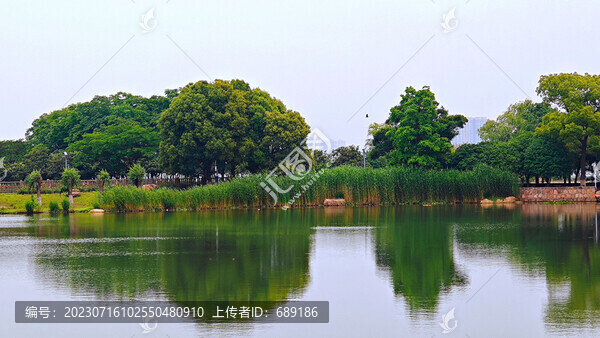 湖光倒影