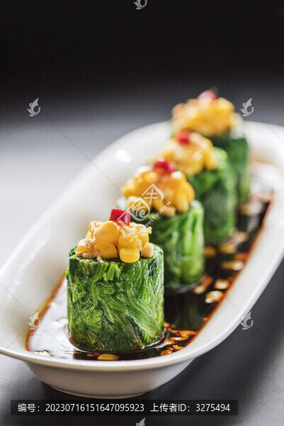 蘸汁菠菜