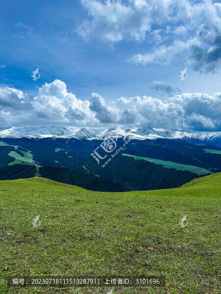 喀拉峻大草原雪山峽谷