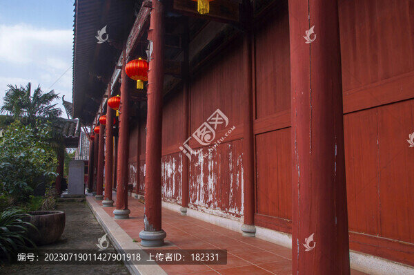 傳統(tǒng)建筑走廊廊道