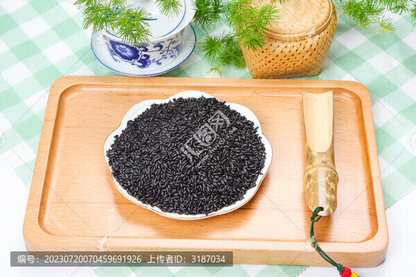 綠色健康的黑米