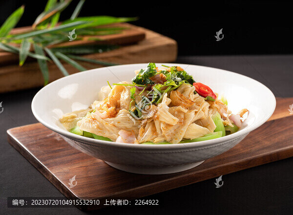 水東芥菜撈腐竹