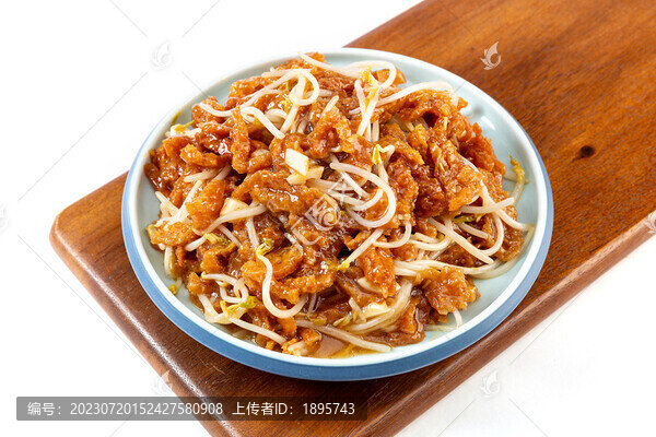糖醋面筋炒豆芽