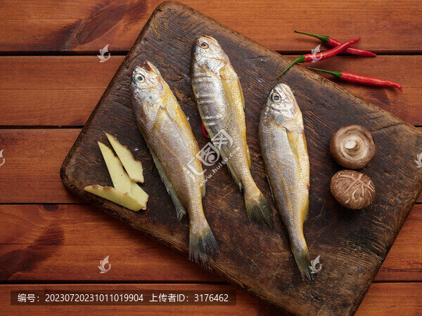 案板上的小黃魚