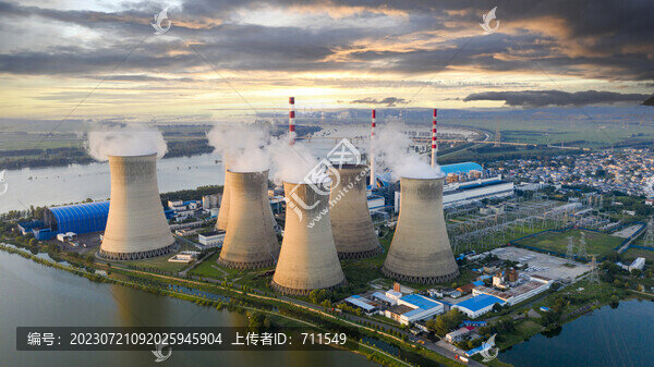 航拍發(fā)電廠