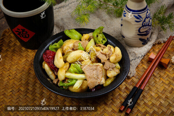 菱角炒肉片