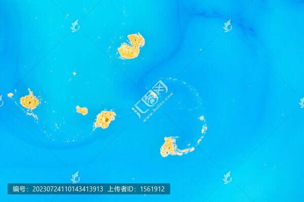 金箔水彩墨跡
