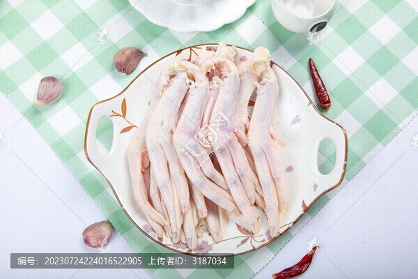 干凈的速凍鴨掌