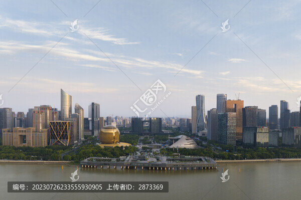 杭州錢江新城日出