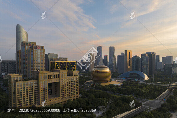 杭州錢江新城日出